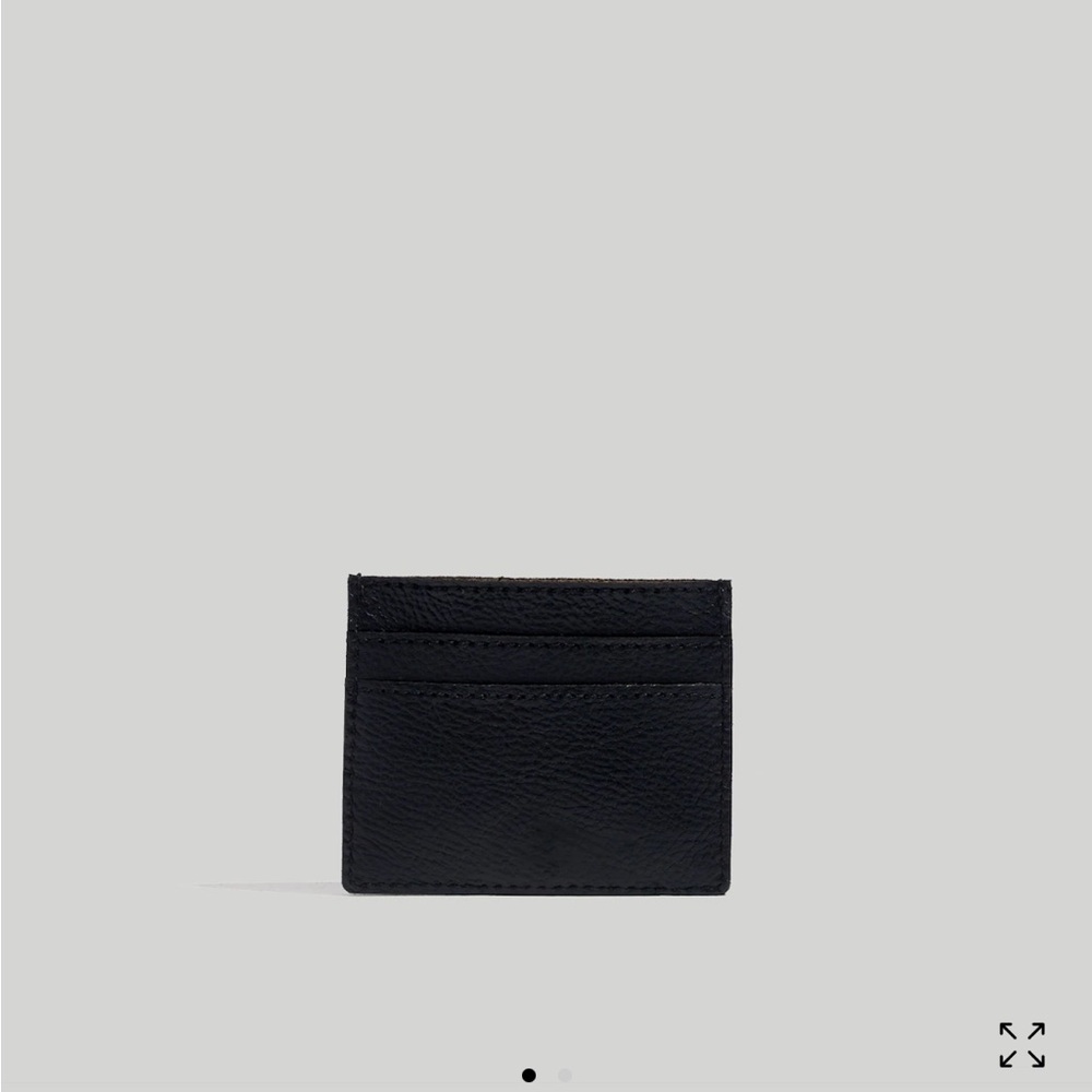 Madewell Black Leather Card Holder